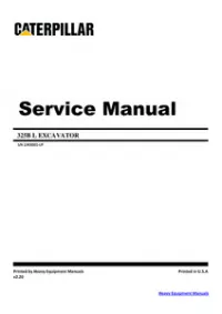 Caterpillar 325BL EXCAVATOR Workshop Service Repair Manual 2JR preview