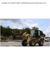 Caterpillar 914G COMPACT WHEEL LOADER Workshop Service Repair Manual 7ZM preview