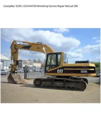 Caterpillar 325B L EXCAVATOR Workshop Service Repair Manual 5BS preview