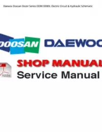 Daewoo Doosan Dozer Series DD80 DD80L Electric Circuit & Hydraulic Schematic preview