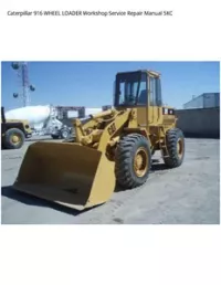 Caterpillar 916 WHEEL LOADER Workshop Service Repair Manual 5KC preview