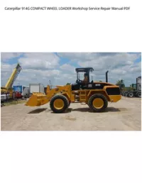 Caterpillar 914G COMPACT WHEEL LOADER Workshop Service Repair Manual PDF preview