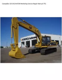 Caterpillar 325 EXCAVATOR Workshop Service Repair Manual 7TG preview