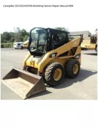 Caterpillar 325 EXCAVATOR Workshop Service Repair Manual 6RM preview