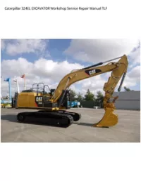 Caterpillar 324EL EXCAVATOR Workshop Service Repair Manual TLF preview