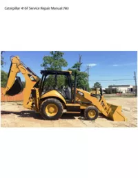 Caterpillar 416F Service Repair Manual JWJ preview