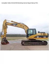 Caterpillar 324DL EXCAVATOR Workshop Service Repair Manual TSN preview