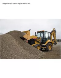 Caterpillar 430F service Repair Manual JWJ preview
