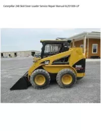 Caterpillar 248 Skid Steer Loader Service Repair Manual 6LZ01000-UP preview