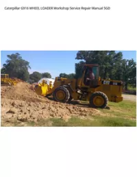 Caterpillar G916 WHEEL LOADER Workshop Service Repair Manual 5GD preview