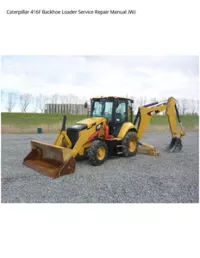 Caterpillar 416F Backhoe Loader Service Repair Manual JWJ preview