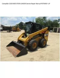 Caterpillar 262B SKID STEER LOADER Service Repair Manual PDT00001-UP preview