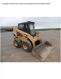 Caterpillar 248 Skid Steer Loader Service Repair Manual 6LZ00001-00999 preview
