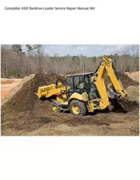 Caterpillar 430F Backhoe Loader Service Repair Manual JWJ preview