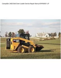 Caterpillar 246D Skid Steer Loader Service Repair Manual BYF00001-UP preview