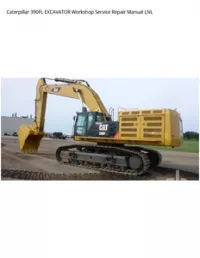 Caterpillar 390FL EXCAVATOR Workshop Service Repair Manual LNL preview