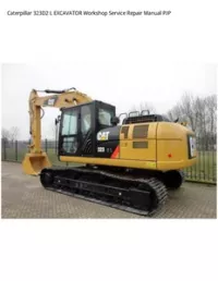 Caterpillar 323D2 L EXCAVATOR Workshop Service Repair Manual PJP preview