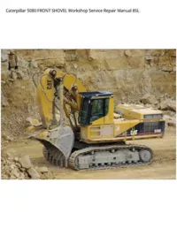 Caterpillar 5080 FRONT SHOVEL Workshop Service Repair Manual 8SL preview