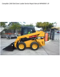 Caterpillar 236D Skid Steer Loader Service Repair Manual MPW00001-UP preview