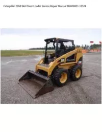 Caterpillar 226B Skid Steer Loader Service Repair Manual MJH00001-10574 preview