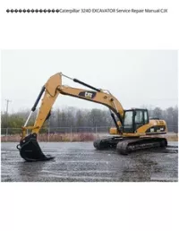 Caterpillar 324D EXCAVATOR Service Repair Manual CJX preview