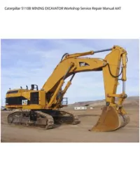 Caterpillar 5110B MINING EXCAVATOR Workshop Service Repair Manual AAT preview