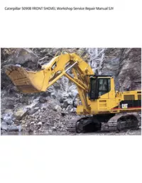 Caterpillar 5090B FRONT SHOVEL Workshop Service Repair Manual SJY preview