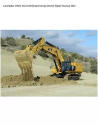 Caterpillar 390FL EXCAVATOR Workshop Service Repair Manual MGF preview