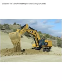 Caterpillar 14M MOTOR GRADER Spare Parts Catalog Manual B9J preview