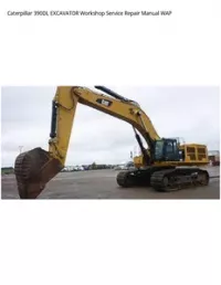 Caterpillar 390DL EXCAVATOR Workshop Service Repair Manual WAP preview