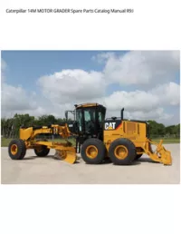 Caterpillar 14M MOTOR GRADER Spare Parts Catalog Manual R9J preview