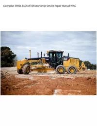 Caterpillar 390DL EXCAVATOR Workshop Service Repair Manual WAG preview