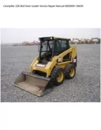 Caterpillar 228 Skid Steer Loader Service Repair Manual 6BZ00001-00699 preview