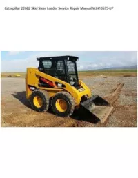 Caterpillar 226B2 Skid Steer Loader Service Repair Manual MJH10575-UP preview