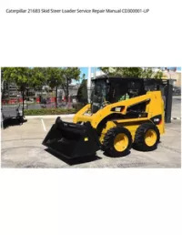 Caterpillar 216B3 Skid Steer Loader Service Repair Manual CD300001-UP preview