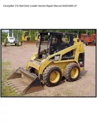 Caterpillar 216 Skid Steer Loader Service Repair Manual 4NZ03400-UP preview