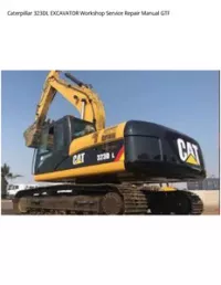 Caterpillar 323DL EXCAVATOR Workshop Service Repair Manual GTF preview