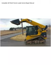 Caterpillar 287 Multi Terrain Loader Service Repair Manual preview