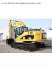 Caterpillar 323DL EXCAVATOR Workshop Service Repair Manual WGC preview