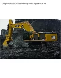 Caterpillar 390D EXCAVATOR Workshop Service Repair Manual BYP preview