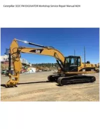Caterpillar 322C FM EXCAVATOR Workshop Service Repair Manual M2H preview
