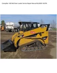 Caterpillar 16B Skid Steer Loader Service Repair Manual RLL00001-06799 preview