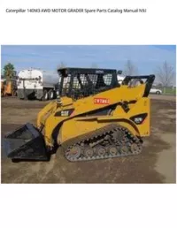 Caterpillar 140M3 AWD MOTOR GRADER Spare Parts Catalog Manual N9J preview