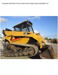 Caterpillar 287B Multi Terrain Loader Service Repair Manual ZSA00001-UP preview