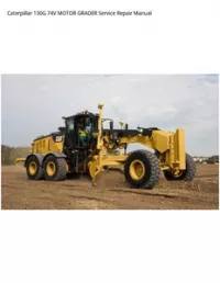 Caterpillar 130G 74V MOTOR GRADER Service Repair Manual preview
