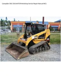 Caterpillar 365C EXCAVATOR Workshop Service Repair Manual MCS preview