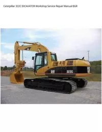 Caterpillar 322C EXCAVATOR Workshop Service Repair Manual BGR preview