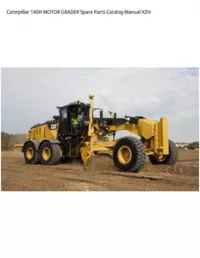 Caterpillar 140H MOTOR GRADER Spare Parts Catalog Manual XZH preview