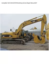 Caterpillar 322C EXCAVATOR Workshop Service Repair Manual BLP preview