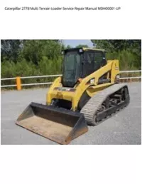 Caterpillar 277B Multi Terrain Loader Service Repair Manual MDH00001-UP preview